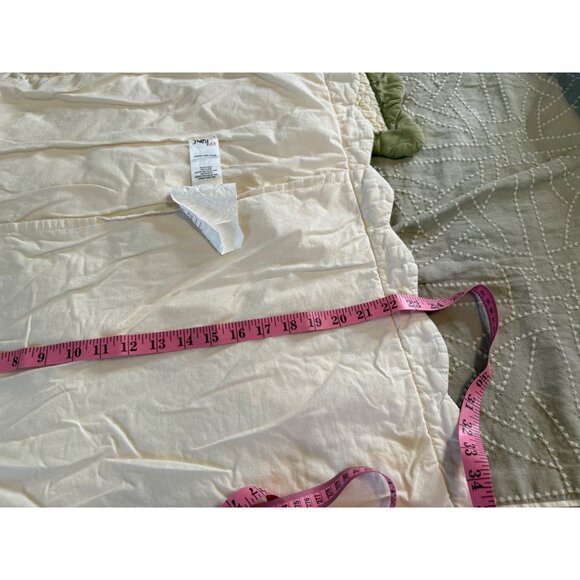 VTG JCP Quilted Embroidered Crochet Rose Quilted Standard Shams Country cottage - Picture 7 of 10